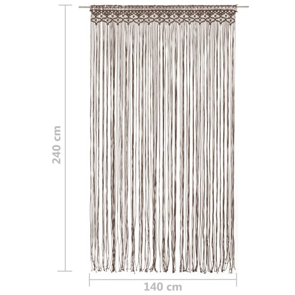 Tenda Macramè Grigio Talpa 140x240 Cm In Cotone - Image 5