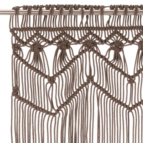 Tenda Macramè Grigio Talpa 140x240 Cm In Cotone - Image 3