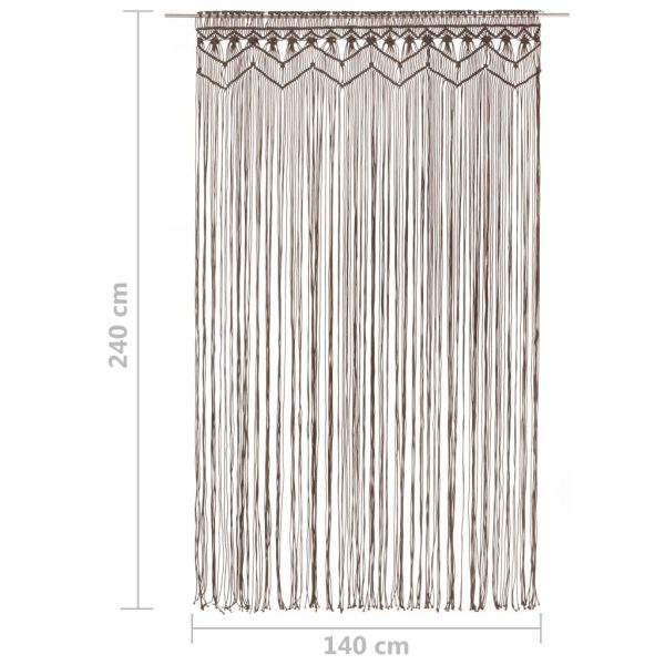 Tenda Macramè Grigio Talpa 140x240 Cm In Cotone - Image 5