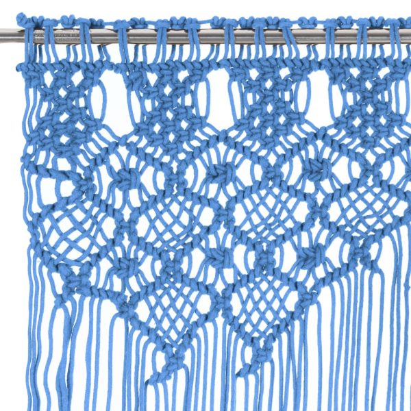 Tenda Macramè Blu 140x240 Cm In Cotone - Image 3