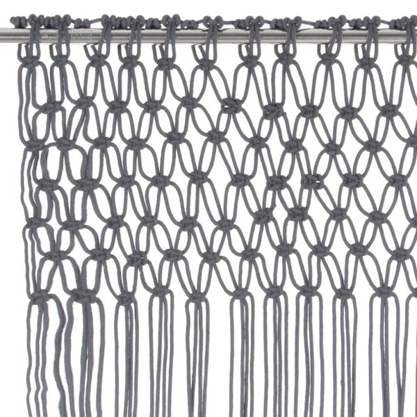 Tenda Macramè Antracite 140x240 Cm In Cotone - Image 3