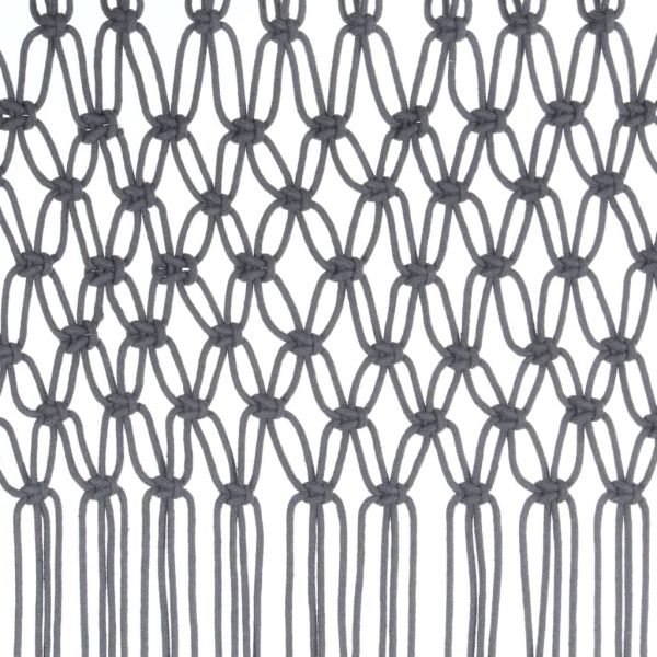 Tenda Macramè Antracite 140x240 Cm In Cotone - Image 4