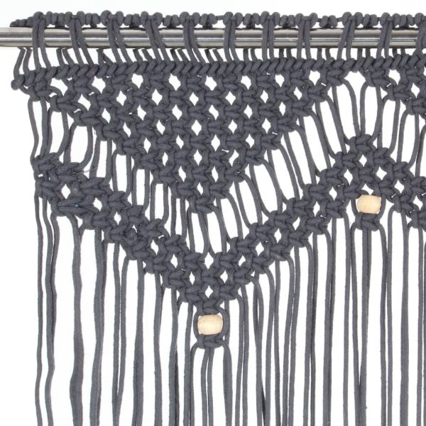 Tenda Macramè Antracite 140x240 Cm In Cotone - Image 3