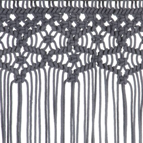 Tenda Macramè Antracite 140x240 Cm In Cotone - Image 4