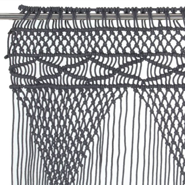 Tenda Macramè Antracite 140x240 Cm In Cotone - Image 3