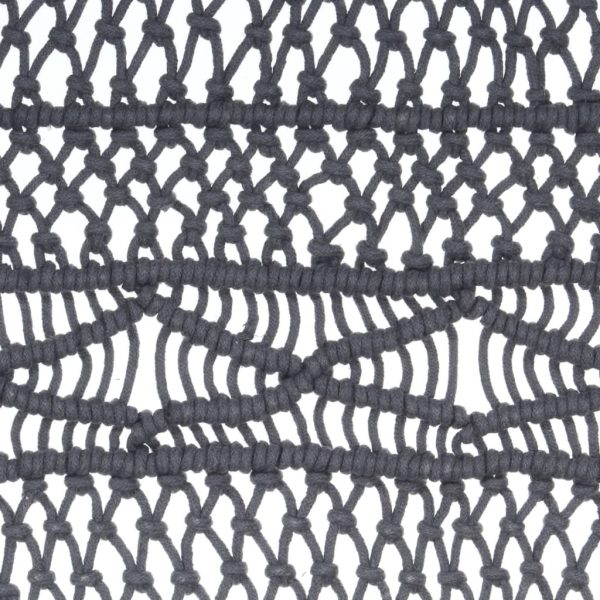 Tenda Macramè Antracite 140x240 Cm In Cotone - Image 4