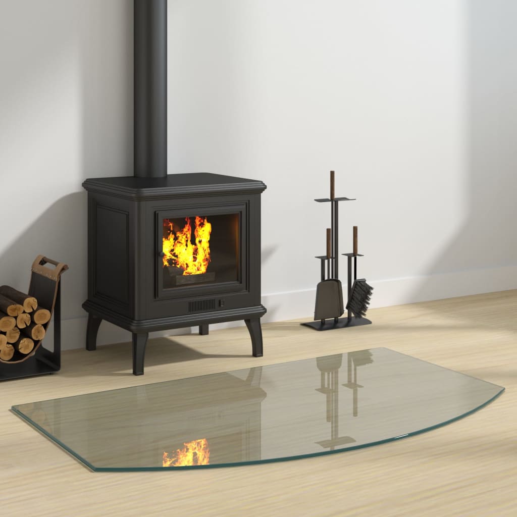 Lastra In Vetro Per Caminetto 100x60 cm