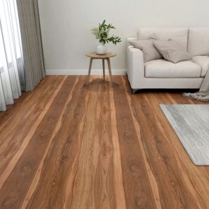 Listoni Per Pavimenti Autoadesivi 55 Pz In Pvc 5,11 M² Marroni