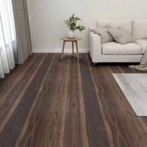 Listoni Pavimenti Autoadesivi 55 Pz In Pvc 5,11m² Marrone Scuro