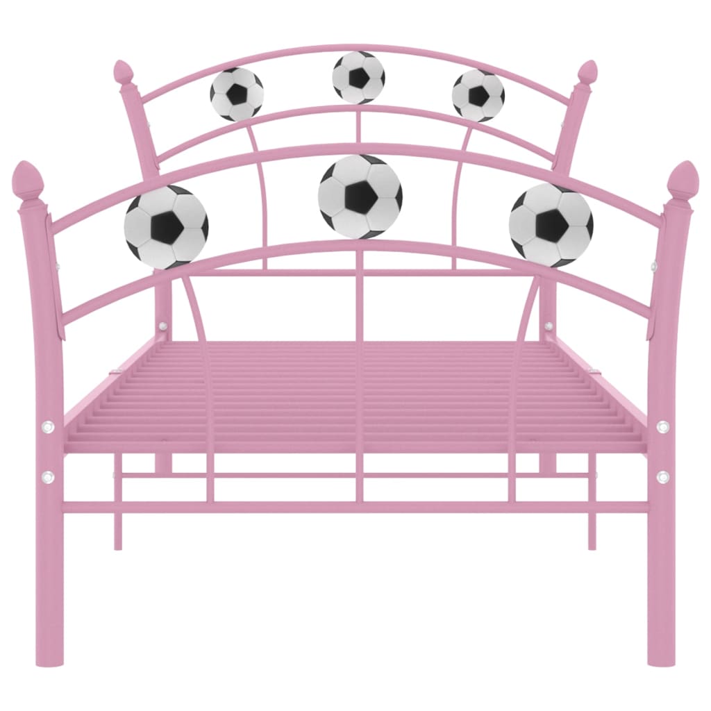 Giroletto Con Motivo Calcio In Metallo Rosa 90x200 cm - Image 3