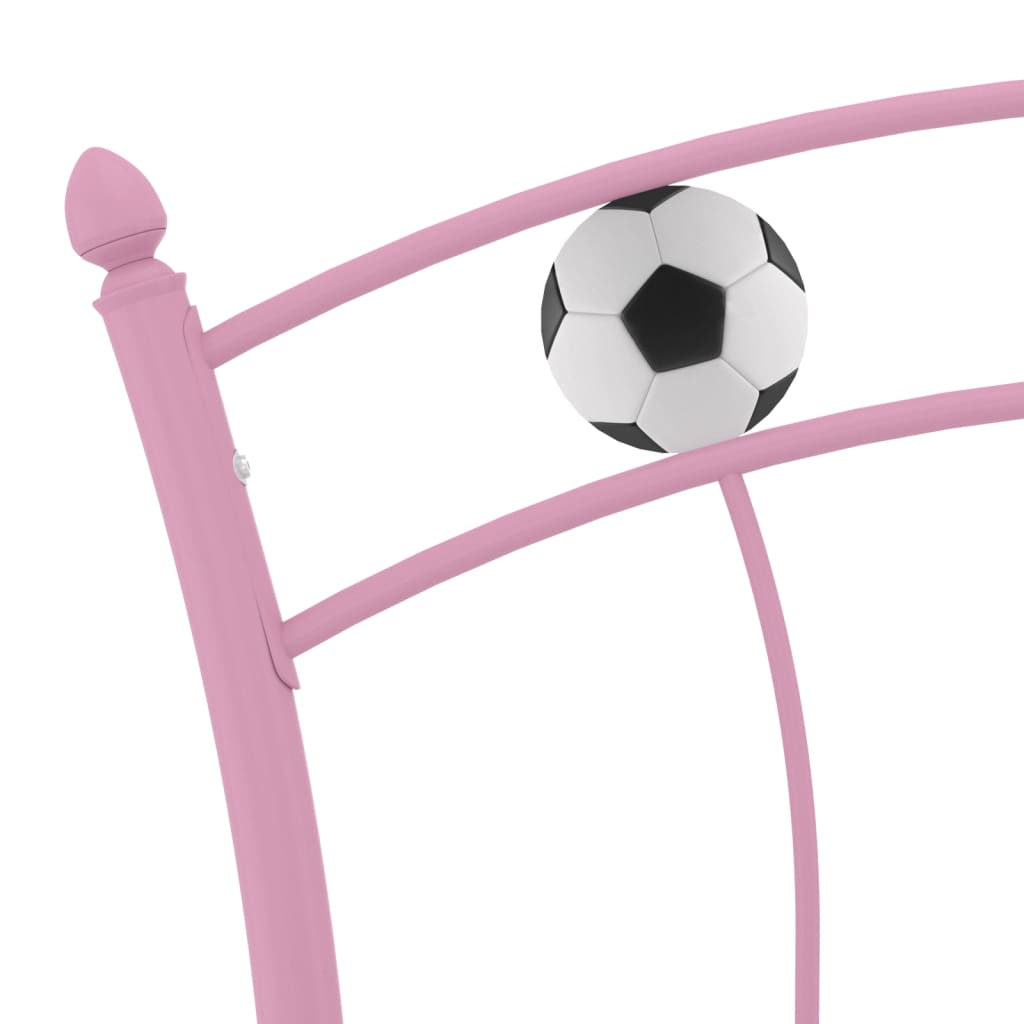 Giroletto Con Motivo Calcio In Metallo Rosa 90x200 cm - Image 5