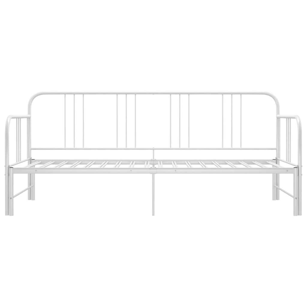 Telaio Divano Letto Estraibile Bianco In Metallo 90x200 cm - Image 3