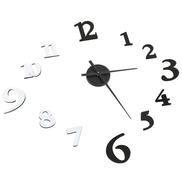 Orologio Da Parete 3d Design Moderno Nero E Bianco 100 Cm Xxl - Image 3