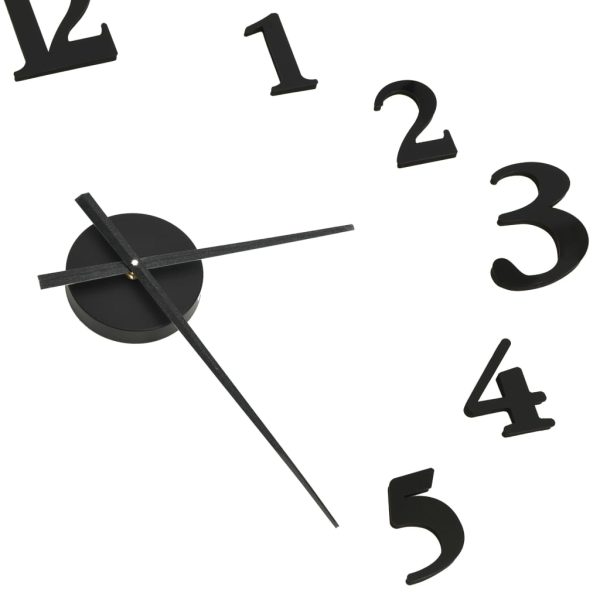 Orologio Da Parete 3d Design Moderno Nero E Bianco 100 Cm Xxl - Image 4