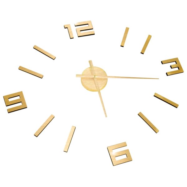 Orologio Da Parete 3d Design Moderno Oro 100 Cm Xxl - Image 3