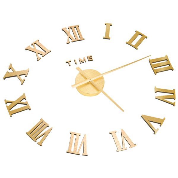 Orologio Da Parete 3d Design Moderno Oro 100 Cm Xxl - Image 3