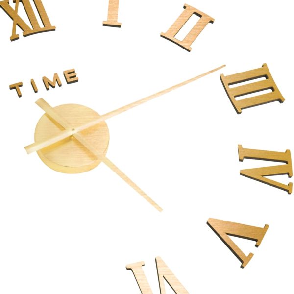 Orologio Da Parete 3d Design Moderno Oro 100 Cm Xxl - Image 4