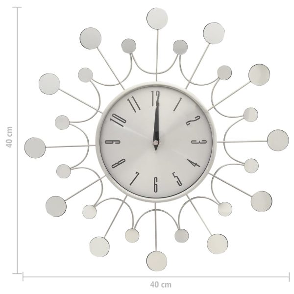 Orologio Da Parete Argento 40 Cm In Metallo - Image 5