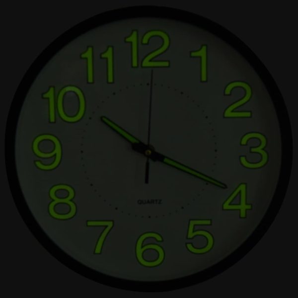 Orologio Da Parete Luminoso Nero 30 cm - Image 6