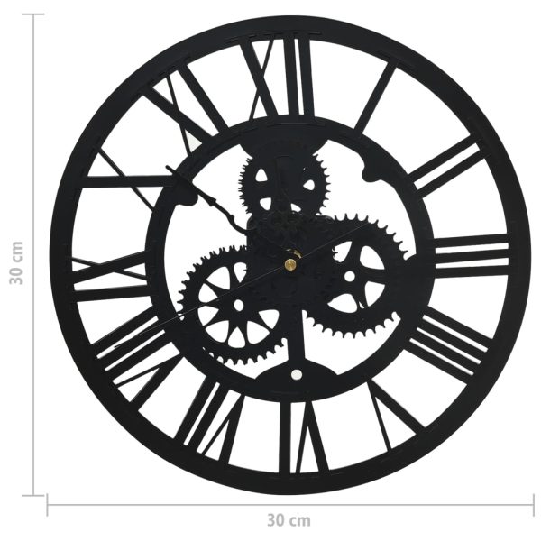 Orologio Da Parete Nero 30 Cm Acrilico - Image 5
