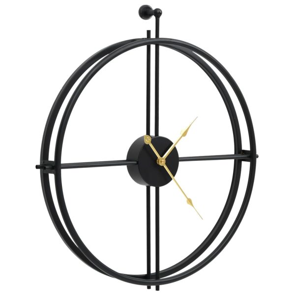 Orologio Da Parete Nero 52 Cm In Ferro - Image 3