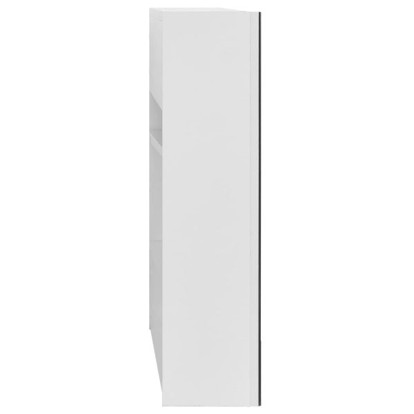 Armadietto A Specchio Bianco 80x15x60 Cm In Mdf - Image 4