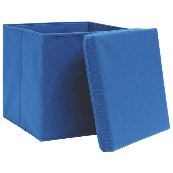 Contenitori Con Coperchi 10 Pz 28x28x28 Cm Blu - Image 3