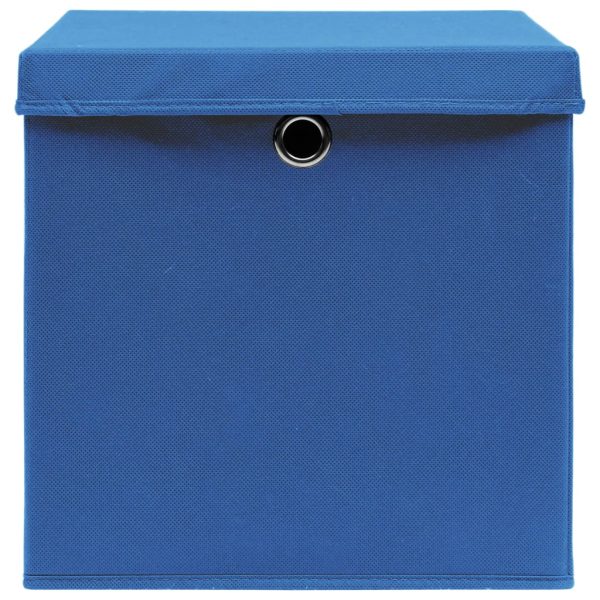 Contenitori Con Coperchi 10 Pz 28x28x28 Cm Blu - Image 4