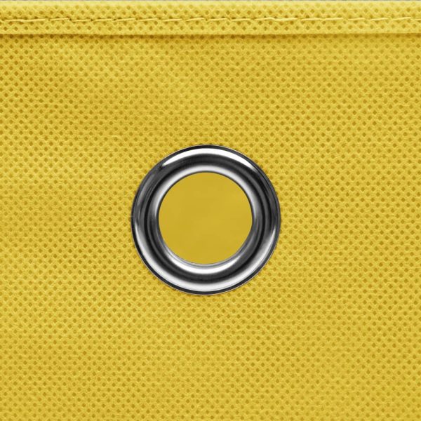 Contenitori Con Coperchi 4 Pz 28x28x28 Cm Giallo - Image 5