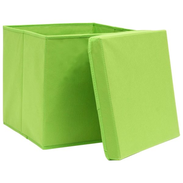 Contenitori Con Coperchi 4 Pz 28x28x28 Cm Verde - Image 3