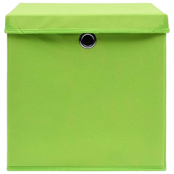 Contenitori Con Coperchi 4 Pz 28x28x28 Cm Verde - Image 4