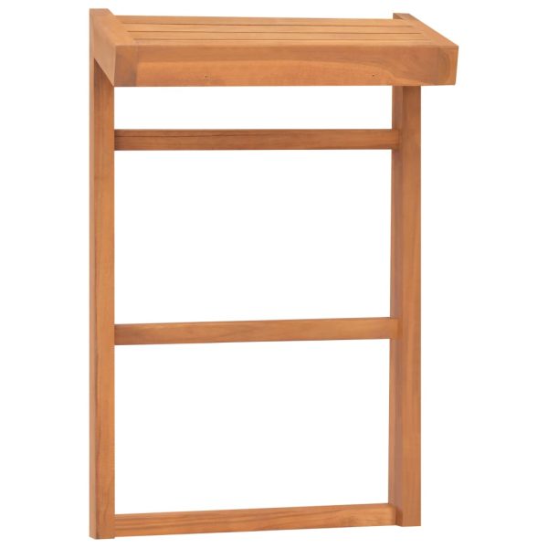 Portasciugamani 2 Pz Legno Massello Di Teak - Image 4