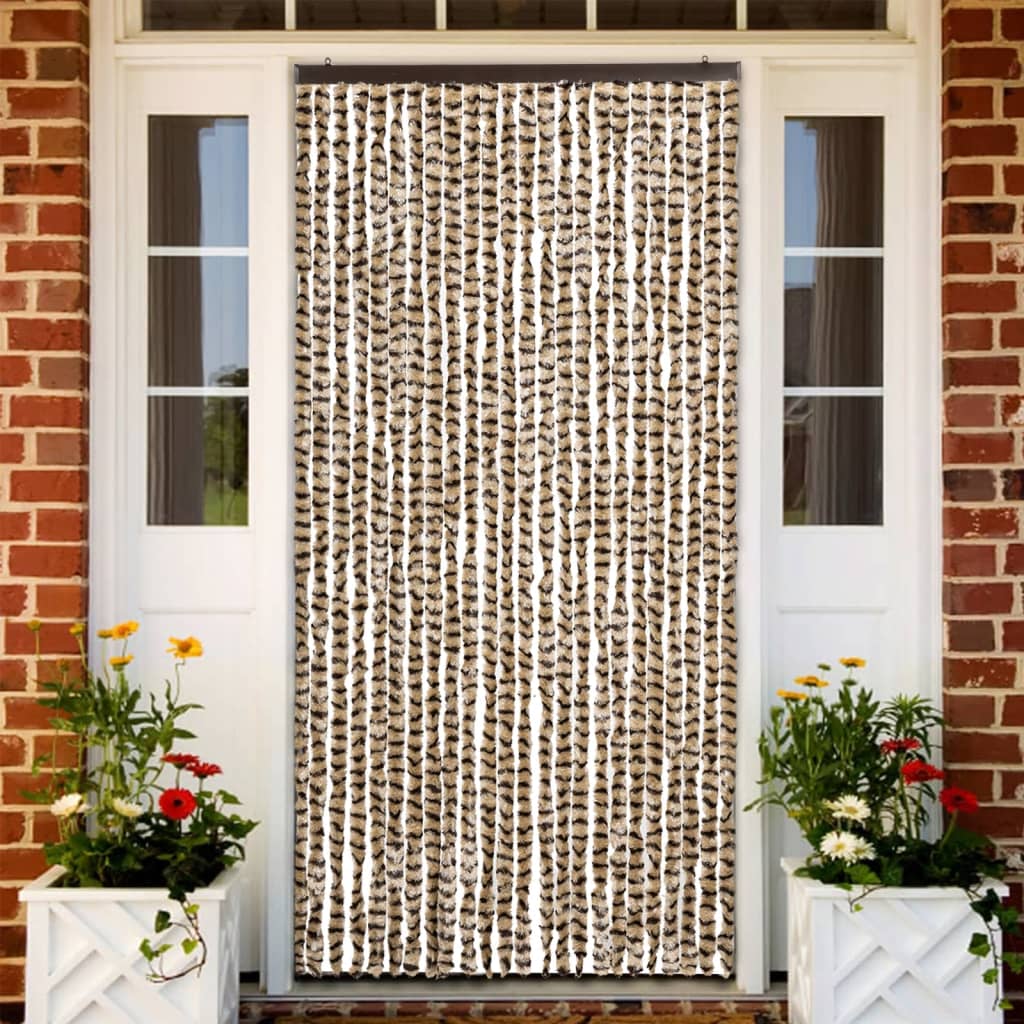 Zanzariera Beige E Marrone 100x220 Cm Ciniglia