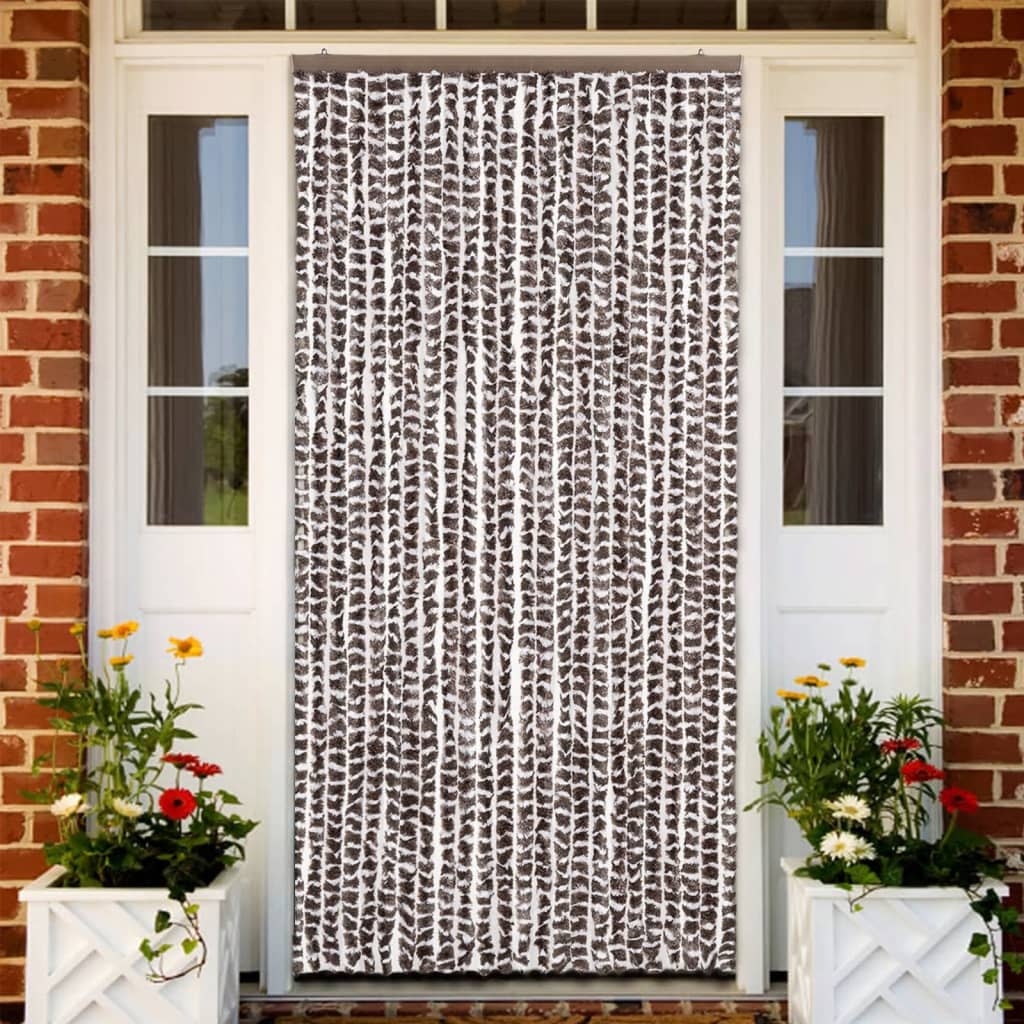 Zanzariera Marrone E Bianco 100x220 Cm Ciniglia