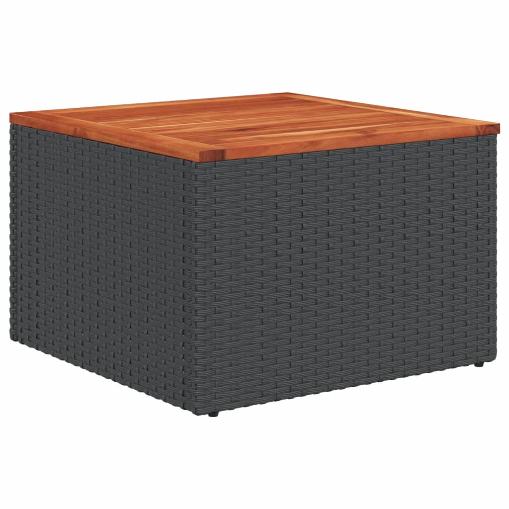 Set Divano Da Giardino 6 Pz Con Cuscini Nero In Polyrattan - Image 3