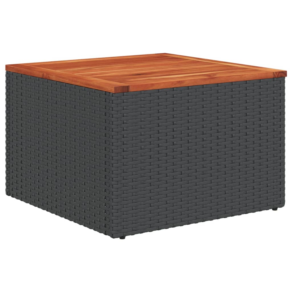 Set Divani Da Giardino Con Cuscini 8 Pz Nero In Polyrattan - Image 6