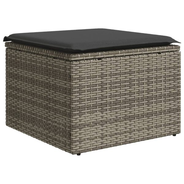 Set Divani Da Giardino 7 Pz Con Cuscini Grigio In Polyrattan - Image 5
