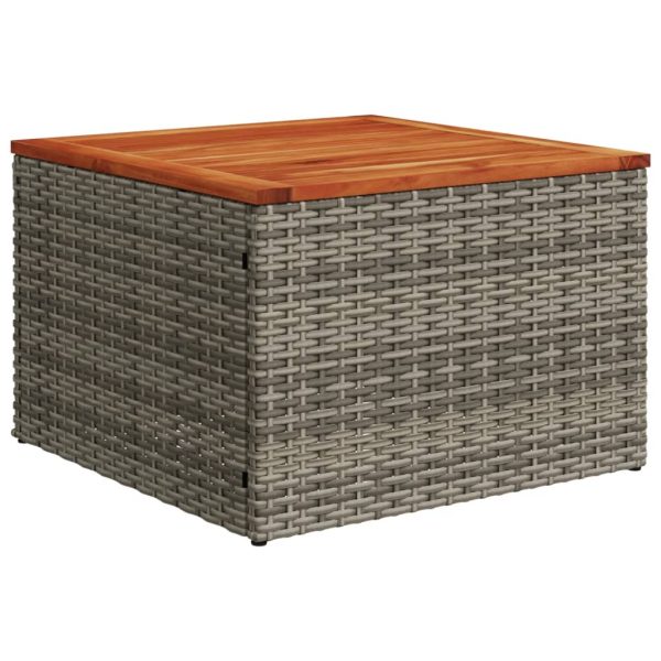 Set Divano Da Giardino 8 Pz Con Cuscini Grigio In Polyrattan - Image 6
