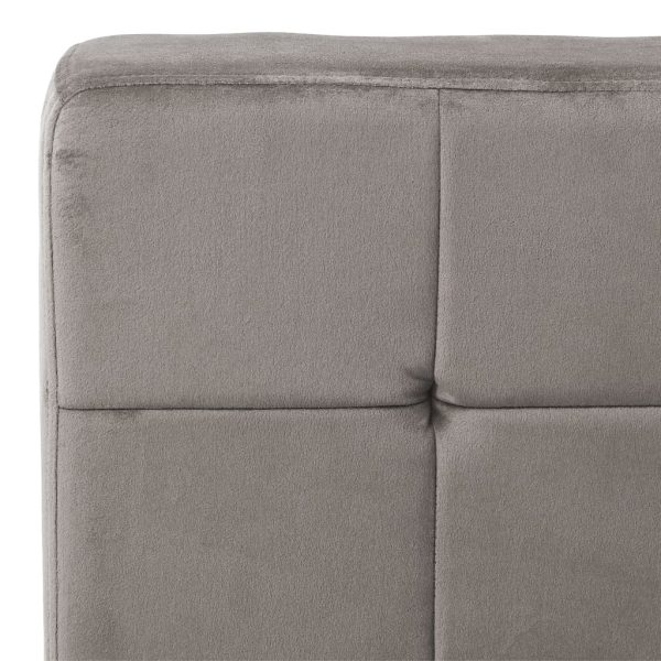 Poltrona Relax 65x79x87 Cm Grigio Chiaro In Velluto - Image 6