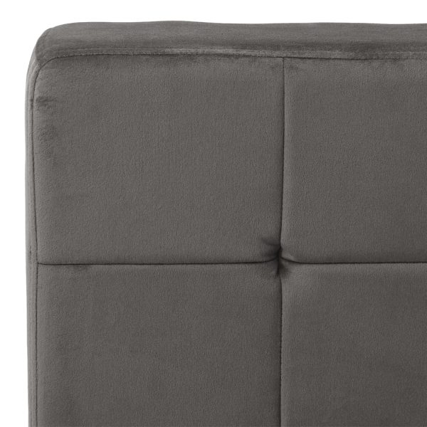 Poltrona Relax 65x79x87 Cm Grigio Scuro In Velluto - Image 6