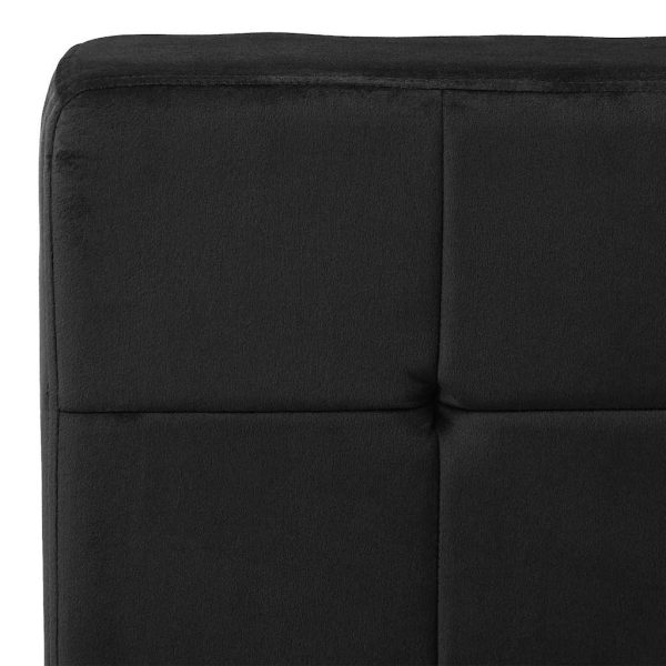 Poltrona Relax 65x79x87 Cm Nera In Velluto - Image 6