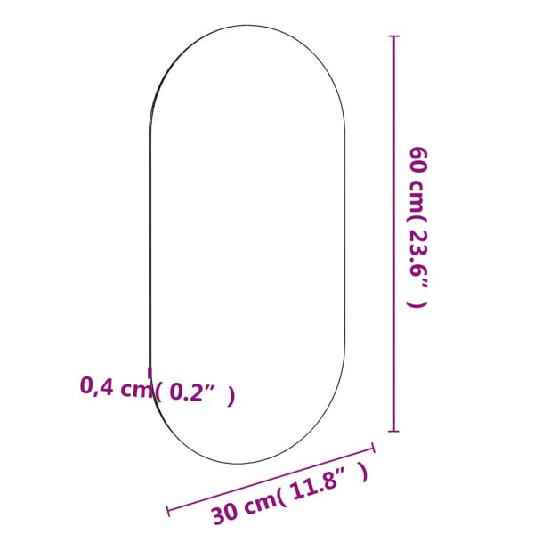 Specchio 60x30 Cm In Vetro - Image 6