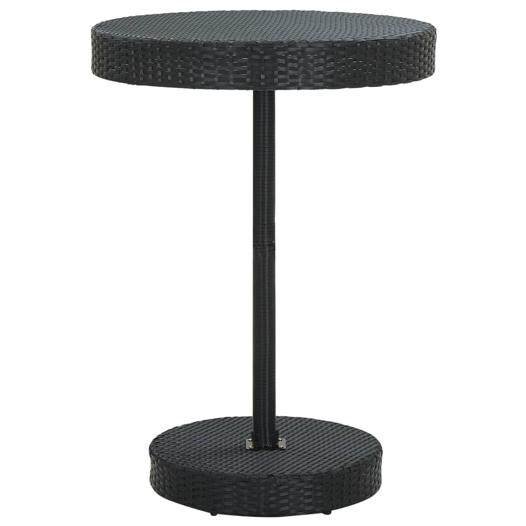 Set Bar Da Giardino 5 Pz Con Cuscini In Polyrattan Nero - Image 5