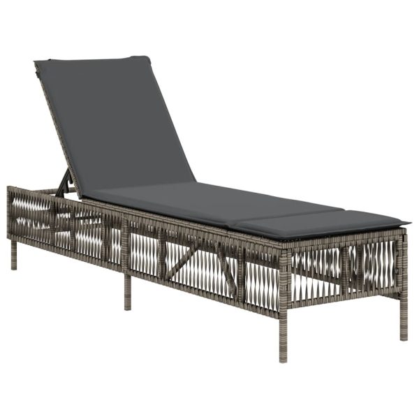 Lettini Prendisole 2 Pz Con Cuscini Grigio In Polyrattan - Image 4
