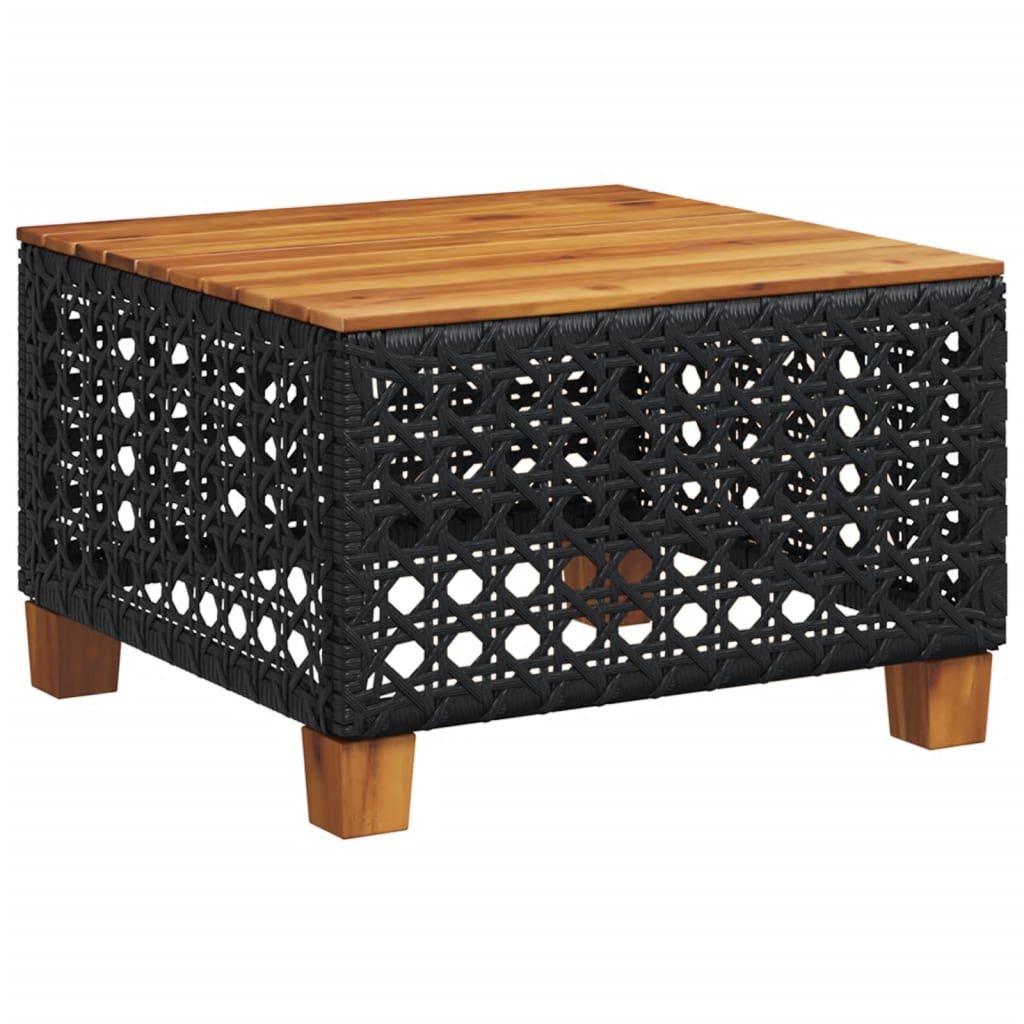 Set Divani Da Giardino 9 Pz Con Cuscini Nero In Polyrattan - Image 5