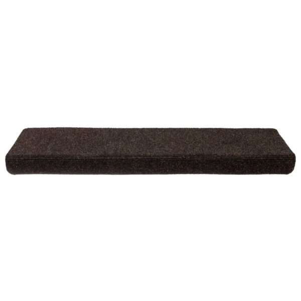 Tappetini Per Scale Tessuto Agugliato 15 Pz 65x21x4 Cm Marrone - Image 4