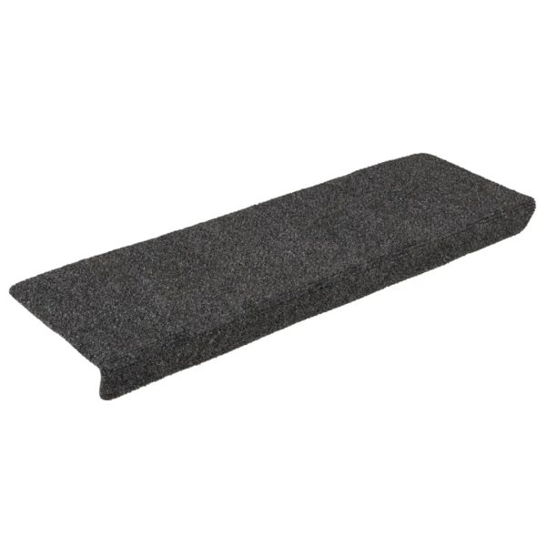 Tappetini Per Scale Tessuto Agugliato 15 Pz 65x21x4cm Antracite - Image 3