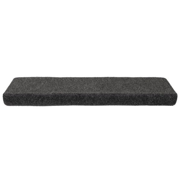 Tappetini Per Scale Tessuto Agugliato 15 Pz 65x21x4cm Antracite - Image 4