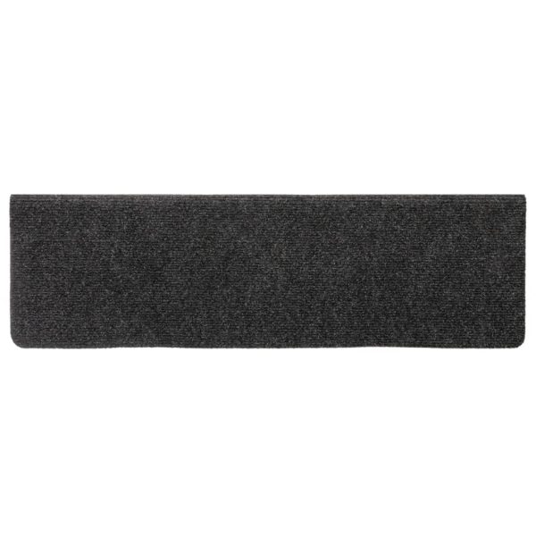 Tappetini Per Scale Tessuto Agugliato 15 Pz 65x21x4cm Antracite - Image 5