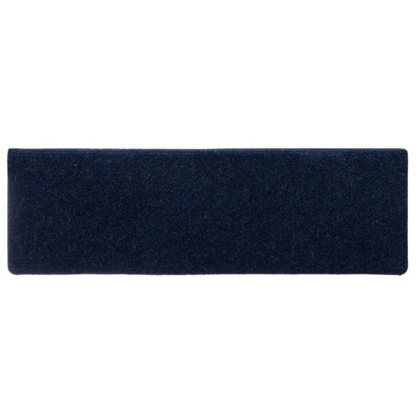 Tappetini Per Scale Tessuto Agugliato 15 Pz 65x21x4 Cm Blu - Image 5